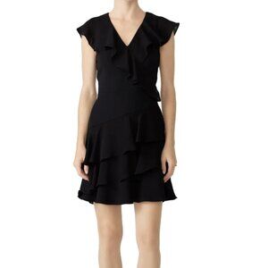 Parker Black Ruffle Dress